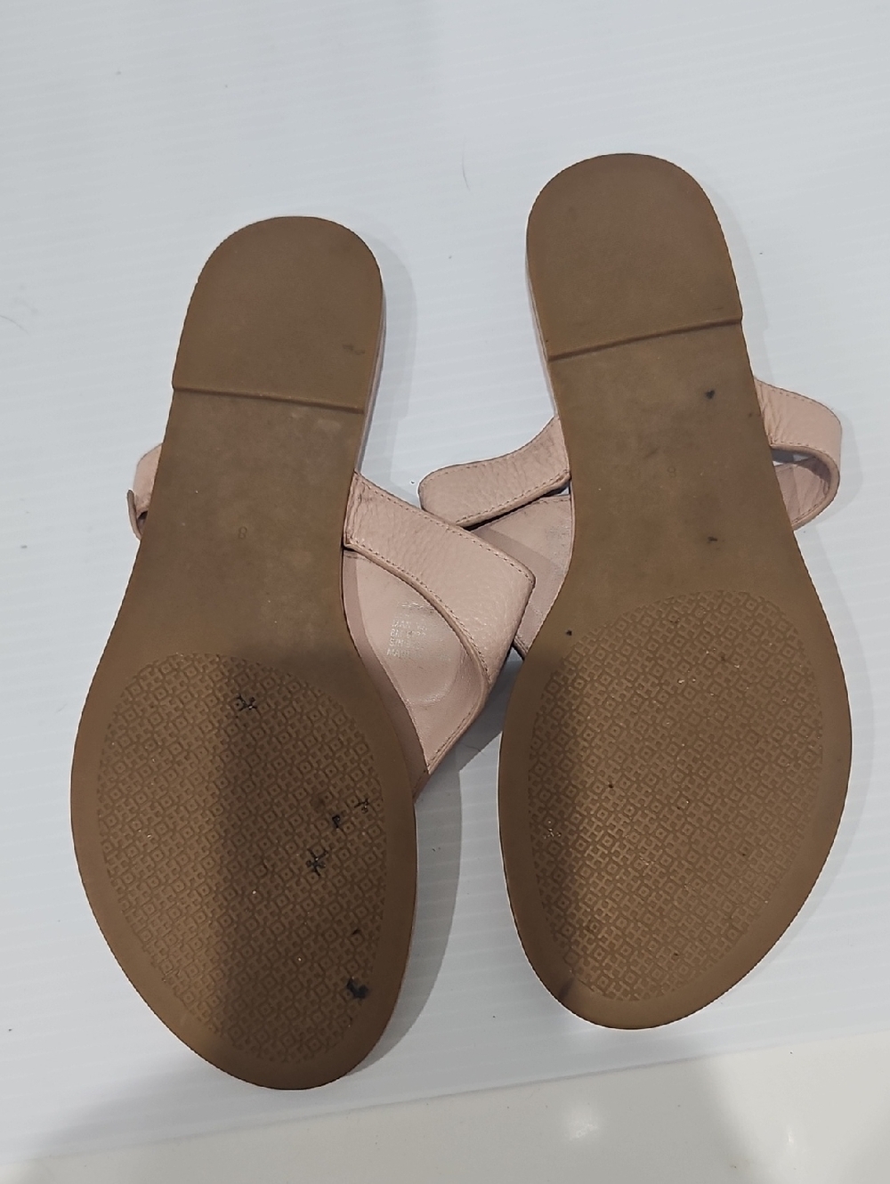 Tory Burch Jolie Flat Thong Sandals Tumbled Size 86 - Picture 6 of 11